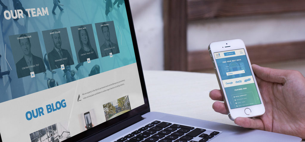 ACCPRO desktop and mobile design