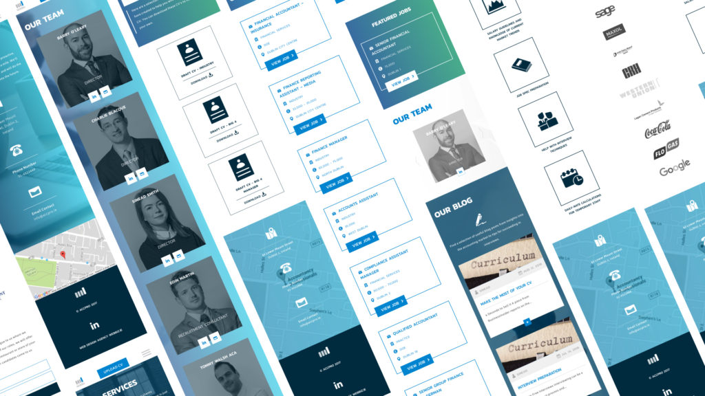 ACCPRO website mobile design