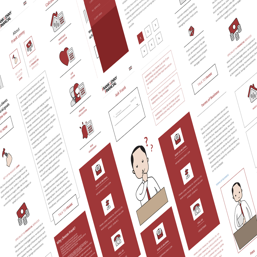 Frank Lenny Financial Services Mobile Design