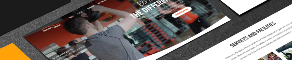 westpark fitness website design